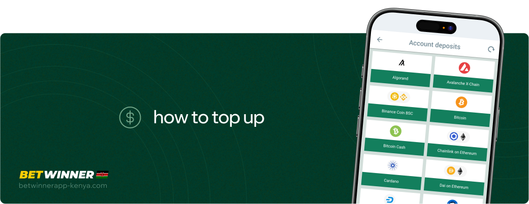 How to top up Betwinner APP Kenya